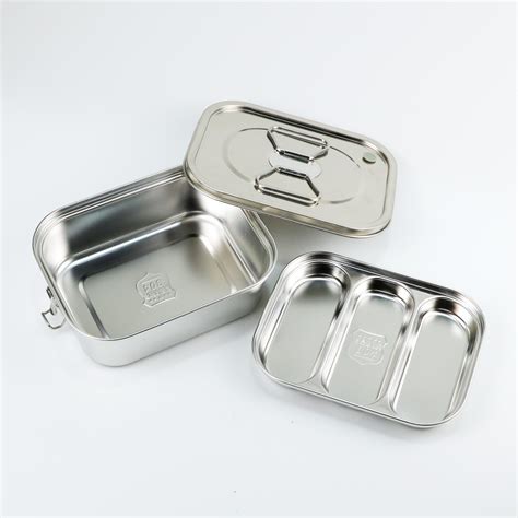 HE JIA FAN LE Kotak Makan Lunch Box Stainless Steel 304 2L Triple