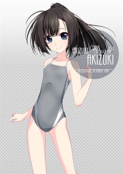 Safebooru 1girl Ahoge Akizuki Kantai Collection Artist Name Black