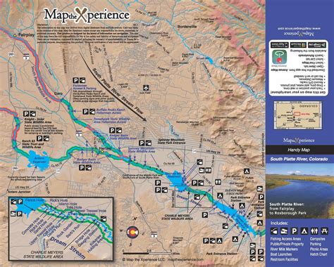 Map The Xperience South Platte River (CO) Paper Map | Vail Valley Anglers