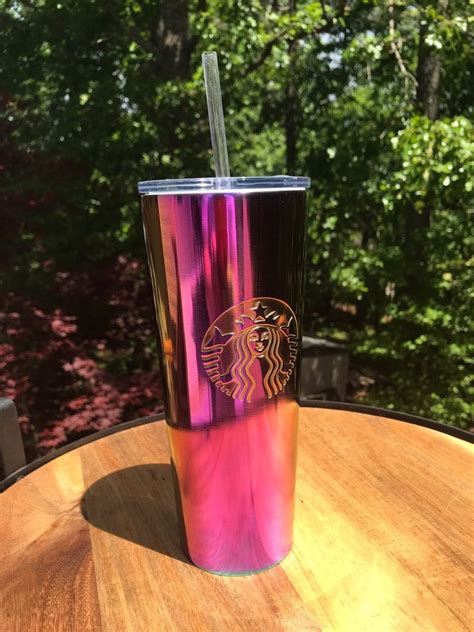 Starbucks 2019 Iridescent Tumbler Beautiful Iridescent Colors Of The Rainbow Stainless Steel