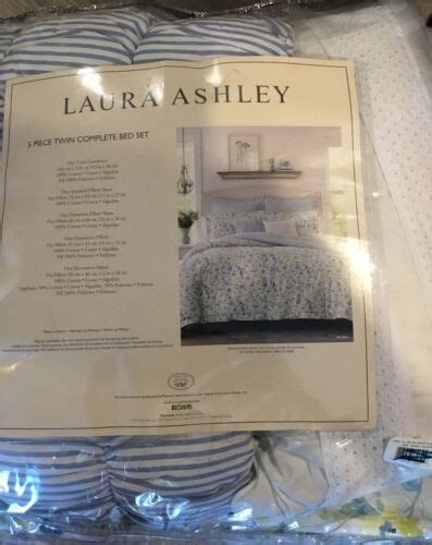 LAURA ASHLEY 5 Piece Twin Complete Bed Set EBay