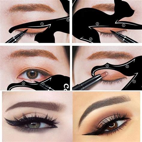 Cat Eye Eyeliner Stencil Makeup Eyes Liner Stencil Models Eyeshadow ...