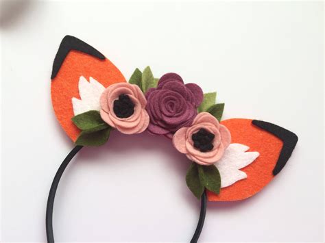 Fox Ears Fox Headband Woodland Headband Etsy Fox Headband Felt