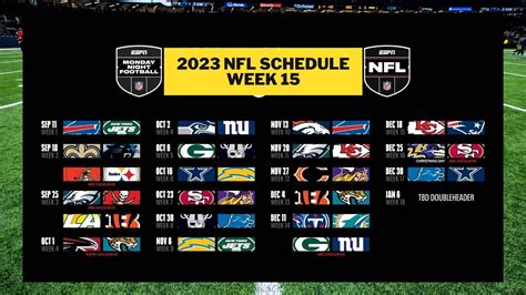 Week 15 Nfl Schedule Don T Miss These Thrilling Games