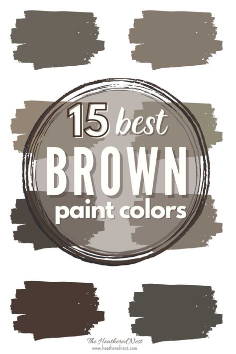 15 BEST Brown Paint Colors For Rich, Velvety Warmth