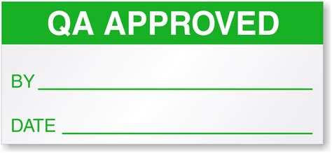 Qc Approved Labels Qa Approved Labels