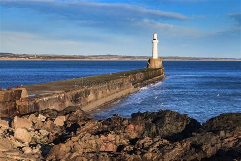 Lighthouse in Aberdeen, Scotland Stock Image - Image of beacon ...