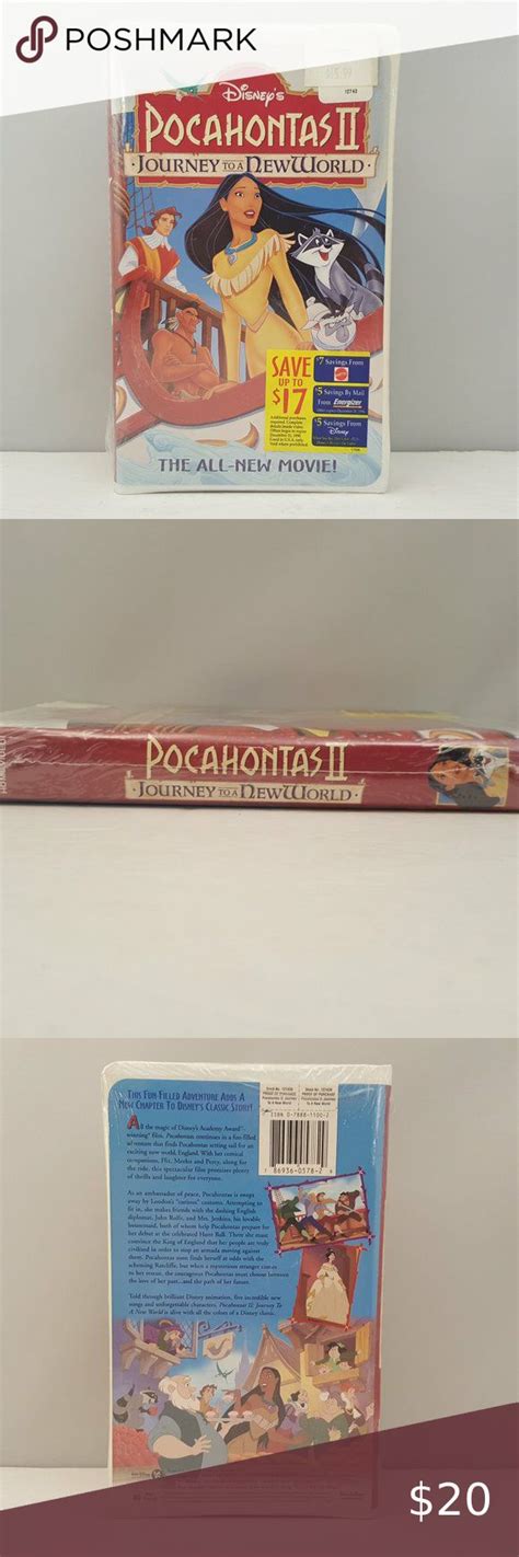 Walt Disney POCAHONTAS II JOURNEY TO A NEW WORLD VHS 12743 SEALED 🆕 ...