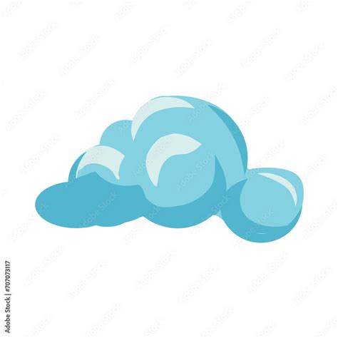 Cloud Of Colorful Set This Sweet Cartoon Design Evokes The Soft Sugary Allure Of Cotton Candy