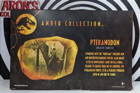 Jurassic Park Amber Collection Jurassic Park III Pteranodon Action Fig ...