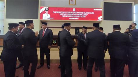 Pj Gubernur Sulsel Zudan Arif Lantik Andi Darmawan Bintang Jadi Pj Sekda