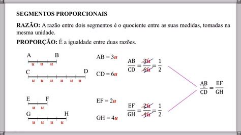 1 Determine a razão entre os segmentos AB e DC sendo a AB 4 e CD