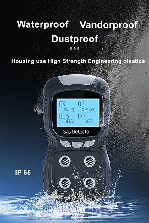 Multi Gas Detector Handheld Battery Power Portable Handheld 4 To 1 Multi Gas Analyzer