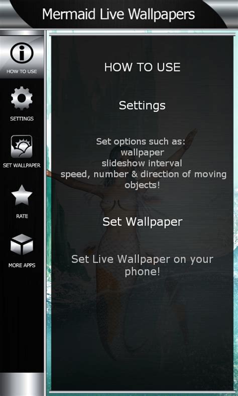 Aplicación Mermaid Live Wallpapers En Amazon Appstore