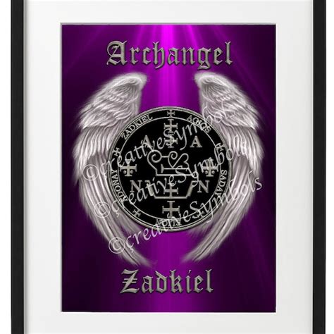 Archangel Zadkiel Symbol - Etsy