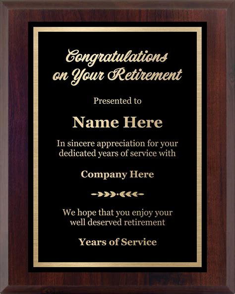 Amazon DEXSA Retirement Beveled Glass Plaque With Easel Made In