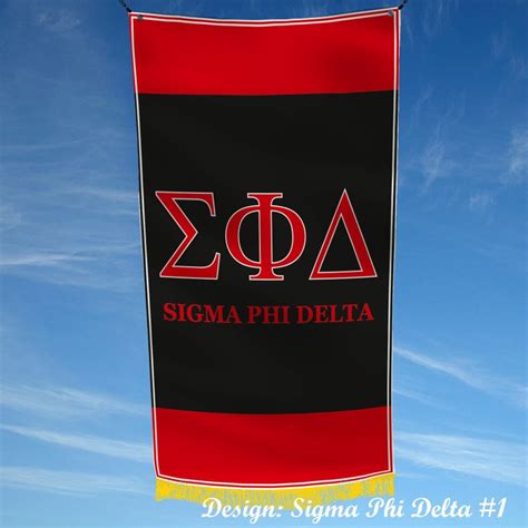 Sigma Phi Delta Officially Licensed Flag Banner Etsy