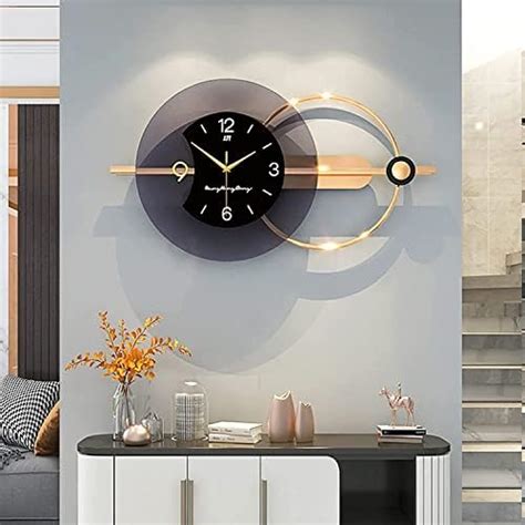 GTYUNZP Pendules Murales Art Métal Horloge Murale Geante XXL 100cm Mur