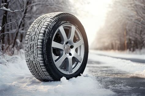 Premium AI Image | Replace your summer tires with winter tires it's ...