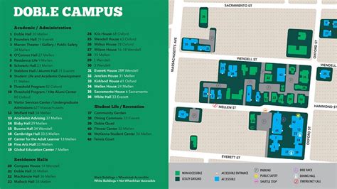 Lesley University Campus Map – Map Vector