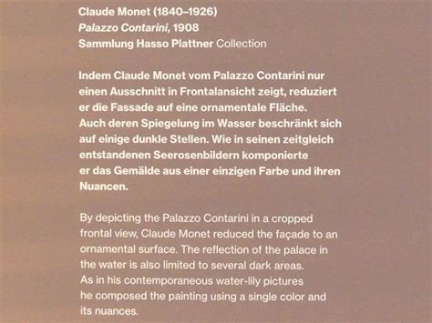 Palazzo Contarini Claude Monet