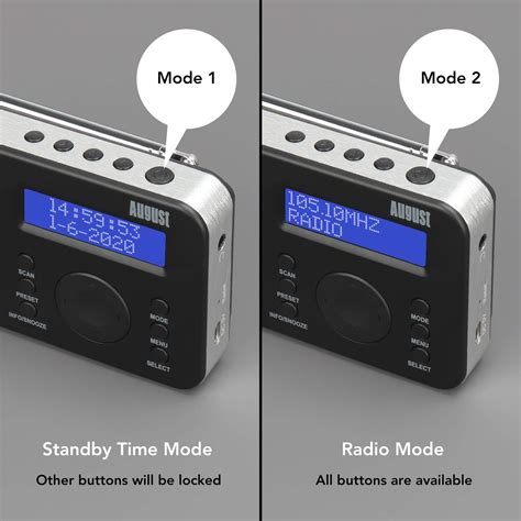 August MB225 Portable Digital Radio DAB DAB FM RDS Function 40