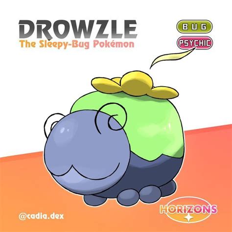 Pokemon Horizons On Instagram Drowzle The Sleepy Bug Pokemon Bugpsychic Type Dex “it Has A