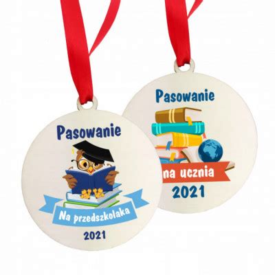 Medal Drewniany Pasowanie Na Ucznia Przedszkolaka