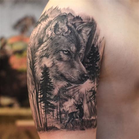 Wolf Tattoo Other Tattoos Arm Sleeves Some Ideas For A Arm Sleeve