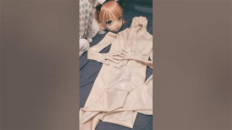 Lockable Kigurumi Latex Suit Kigurumi Latex Bodysuit Zentai Youtube