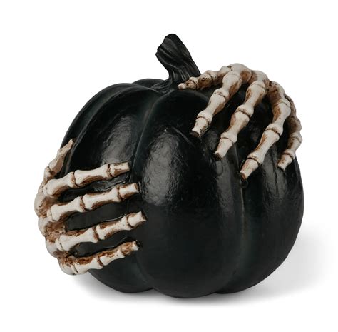 Black Pumpkin With Bone Fingers | HOM Furniture