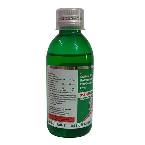 Osekuf Mint Cetirizine Hcl Dextromethorphan Hbr Phenylephrine Hcl Syrup