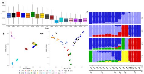 Genetic Diversity And Population Structure Of The 17 Studied Breeds