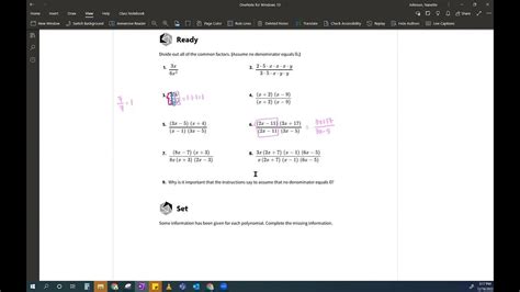 Simplify Rational Expression Youtube