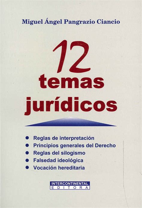 12 Temas Jurídicos Ediciones Técnicas Paraguayas