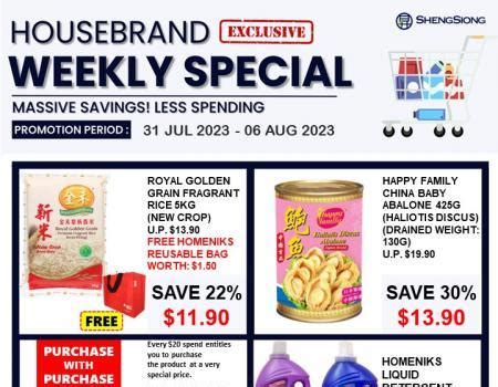 Sheng Siong Housebrand Weekly Promotion Jul Aug