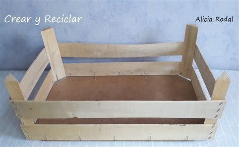 Cómo hacer una mesa auxiliar con caja de madera de fruta FÁCIL y GRATIS