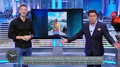 Apresentador do SBT reclama por não poder exibir nude de Luísa Sonza e recebe enxurrada de críticas
