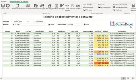 Planilha De Checklist De Ve Culos Excel Gratuita Guia Do Excel