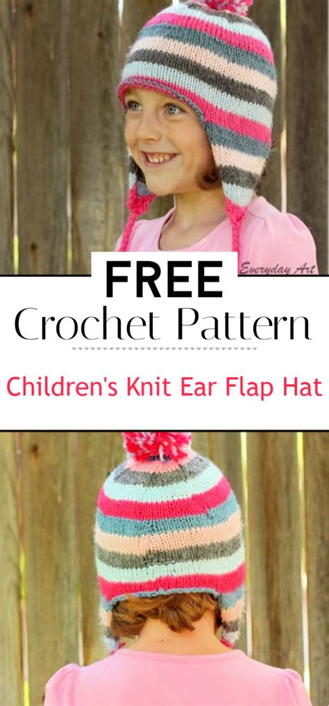 11 Crochet Earflap Hat Pattern - Crochet with Patterns