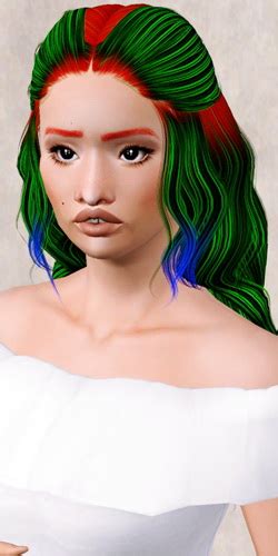 Alessos Spectrum Hairstyle Retextured By Beaverhausen Sims Hairs