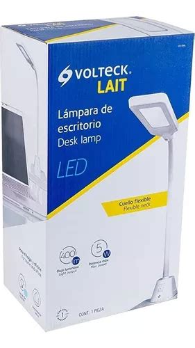 Lampara De Escritorio Led Volteck Lait Cuello Flexible Envío gratis