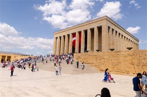 Den Store Ledaren Mustafa Kemal Ataturks Tomb Anitkabir Redaktionell