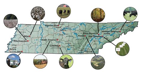 Center Locations W Callouts 3 Highland Rim Agresearch And Education