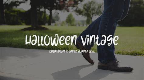 HalloWeen Vintage Font : Download Free for Desktop & Webfont