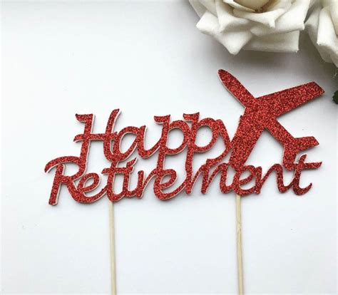 Happy Retirement Cake Topper Retirement Cake Retirement - Etsy