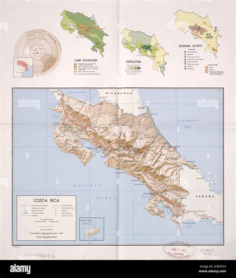 Map Of Costa Rica Fotos Und Bildmaterial In Hoher Auflösung Alamy