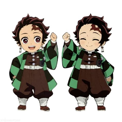 Tanjiro Kamado Anime Chibi Chibi Cute Anime Character