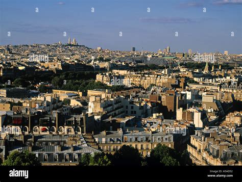 view  eiffel tower paris france stock photo alamy