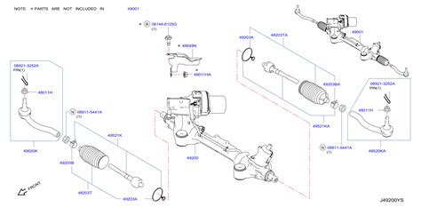 2024 Infiniti QX60 Gear And Linkage Power Steering Rack And Pinion